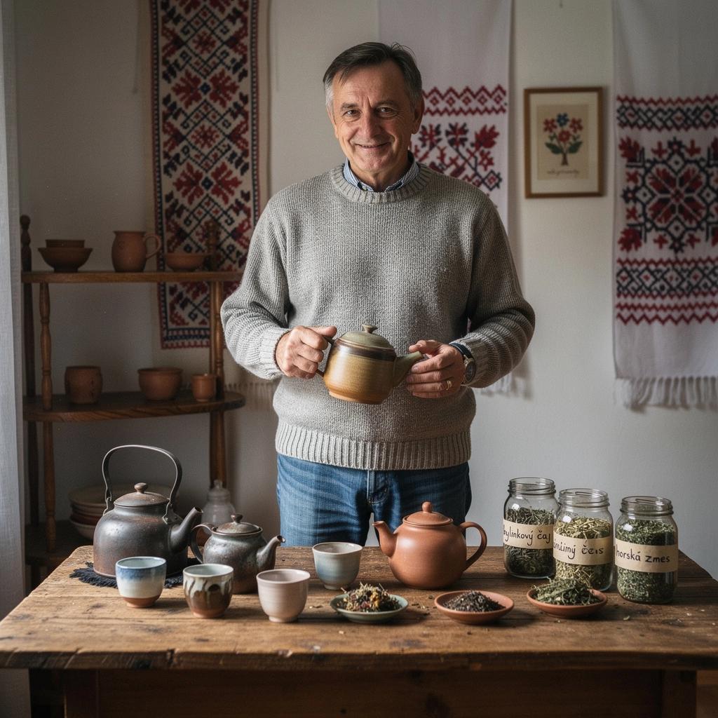 Ručne zbierané bylinky usporiadané v krásnej keramickej miske.